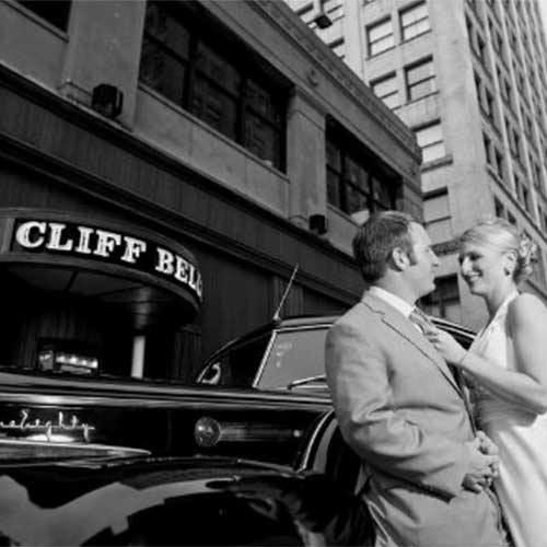 Wedding Limo at Cliff Bells